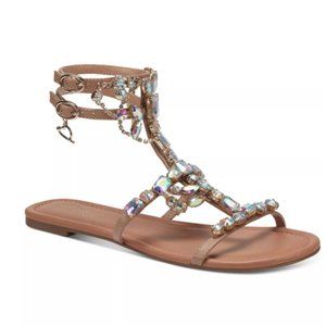 Thalia Sodi Women's Jenesis Embellished Flat Sandals